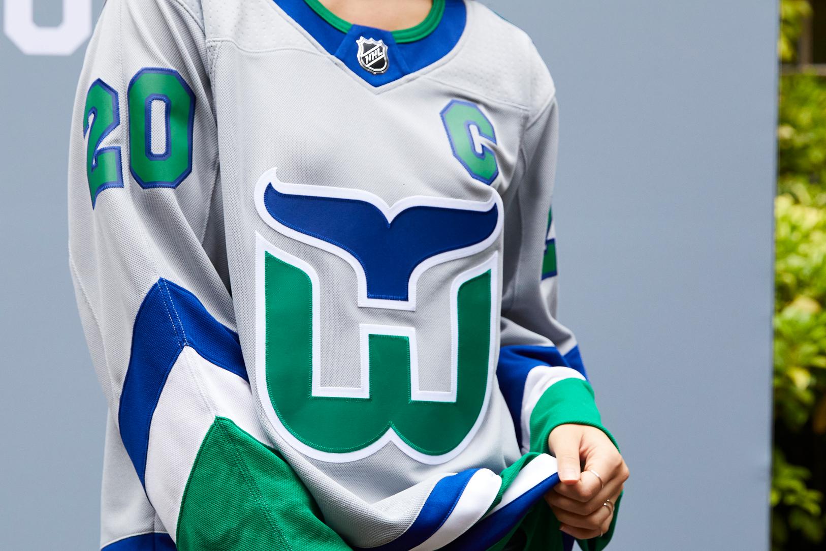 Carolina Hurricanes Reveal NEW Hartford Whalers Throwback! - NHL Jersey  Review 