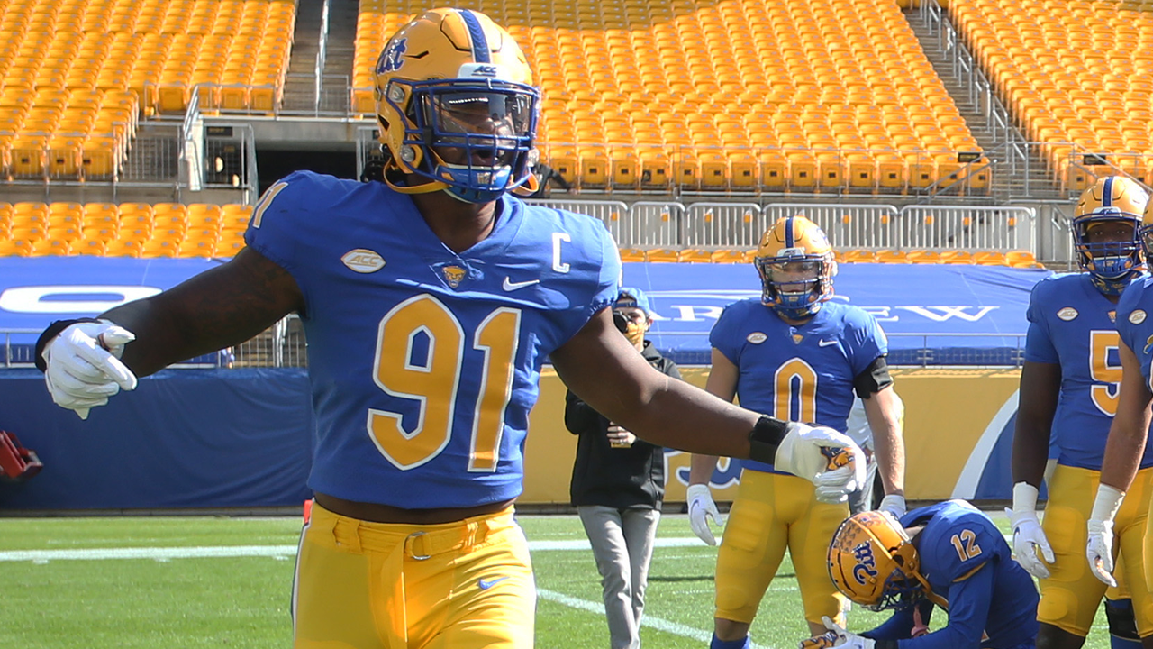 <p>The 6-4, 264-pound edge rusher was very productive the last two years at Pitt, picking up 17 1/2 sacks in 2019 and 2020. He also had 24 tackles for loss. Jones is athletic enough and has proven he can make an impact at the college level. Overall, this isn’t a great crop of edge rushers, but Jones feels like a sturdy pick with upside. The Eagles have Brandon Graham and Derek Barnett for this season but they could use more.</p>