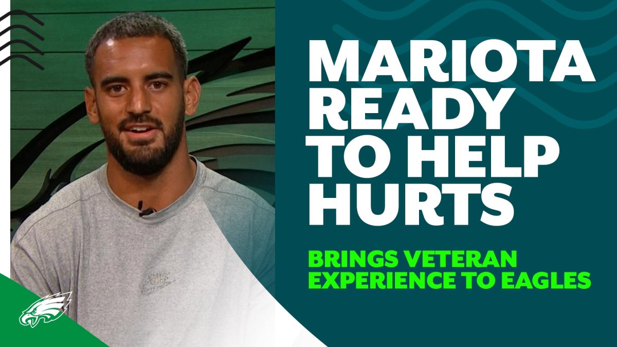 Why Eagles QB Marcus Mariota believes he can make Jalen Hurts better – NBC  Sports Philadelphia