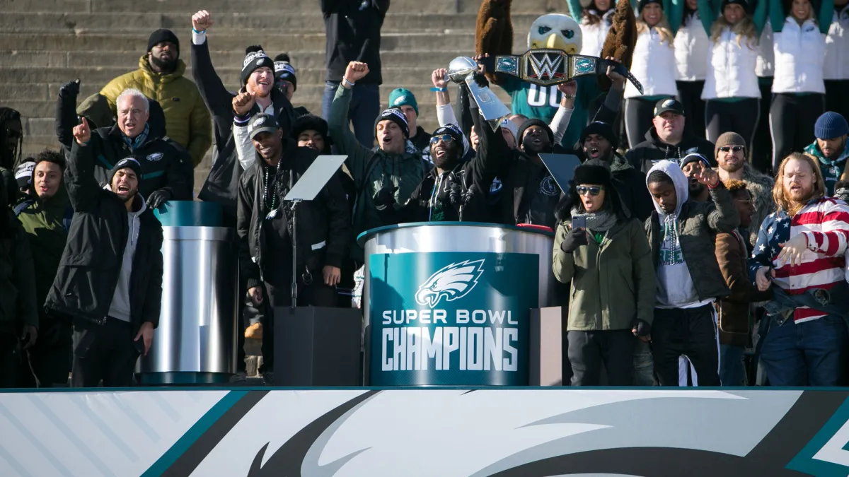 Jason Kelce Unloads On Mike Lombardi, Media At Eagles Super Bowl Parade 