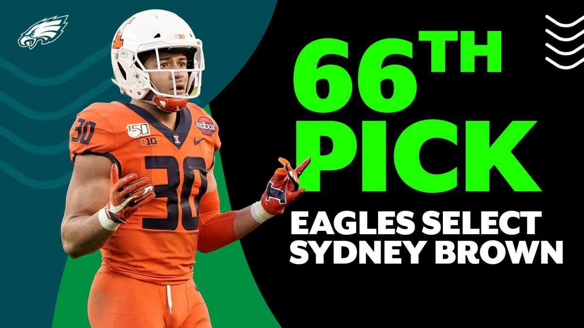 The Eagles are selecting S Sydney Brown with the 66th overall pick!