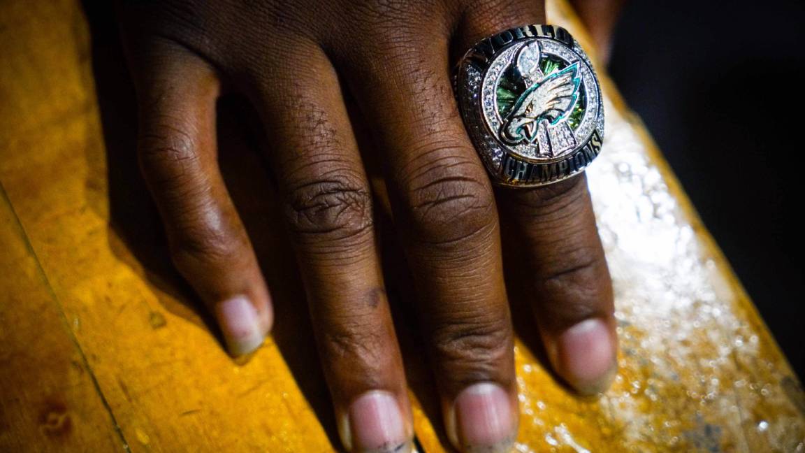 6pcs Philadelphia Eagles Super Bowl Team Ring Set Fan Men GIft