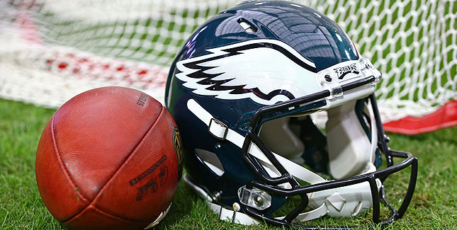 Philadelphia Eagles Football Helmets Are Lined Up On The Field Background,  Picture Of The Philadelphia Eagles Background Image And Wallpaper for Free  Download