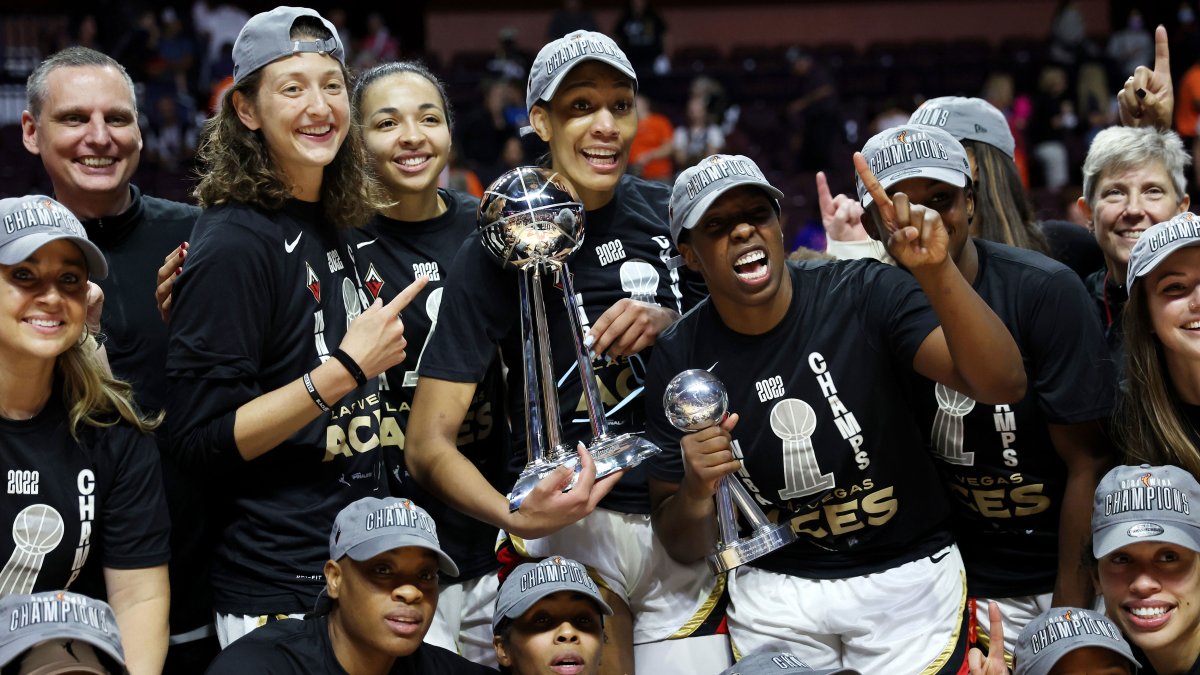 Las Vegas Aces Party After Winning Back-to-Back WNBA Championships