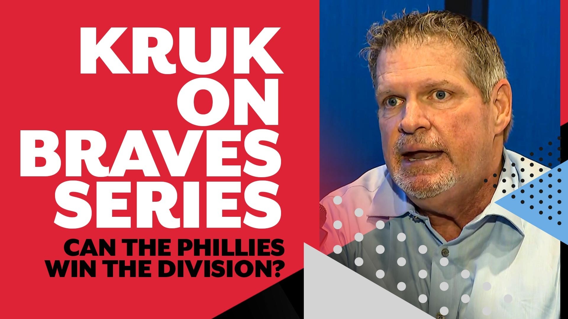 NBC Sports Philadelphia's John Kruk wasn't happy in Phillies win