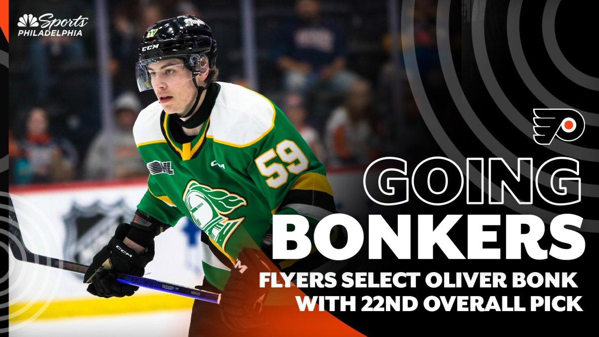 Philadelphia Flyers select Oliver Bonk with No. 22 pick in 2023 NHL Draft -  Daily Faceoff