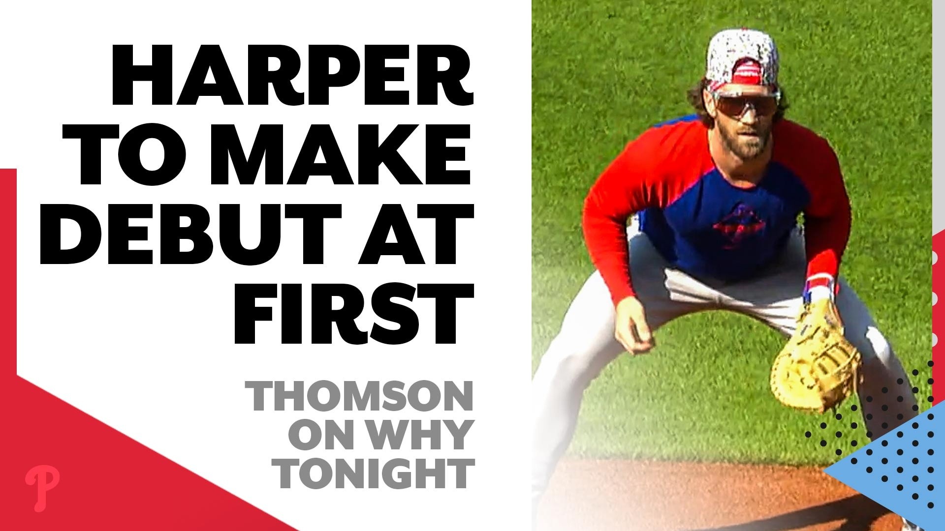 Bryce Harper's first base debut for Phillies appears to be