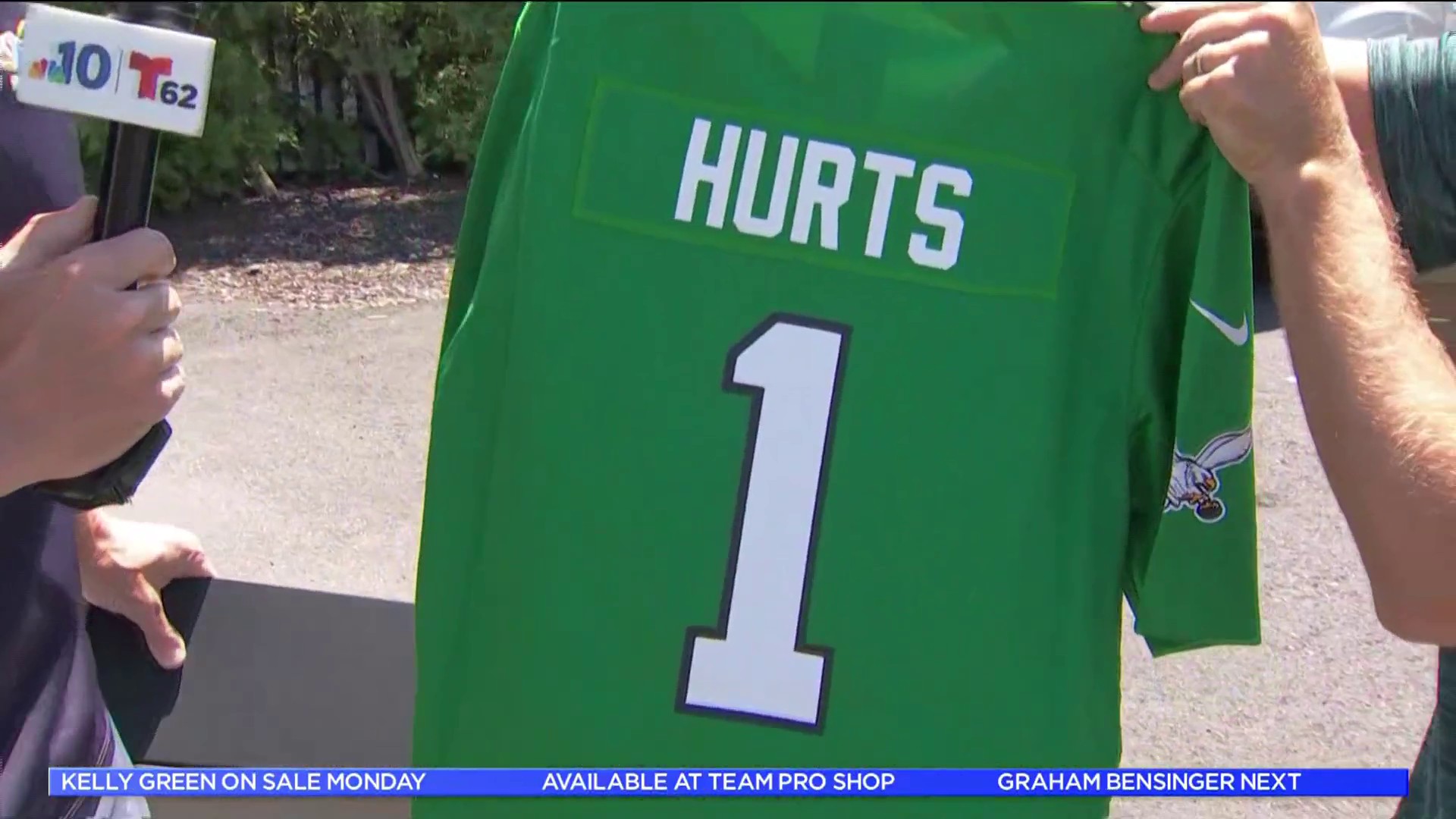 What's in the box? John Clark unveils Eagles kelly green alternate jerseys  – NBC Sports Philadelphia