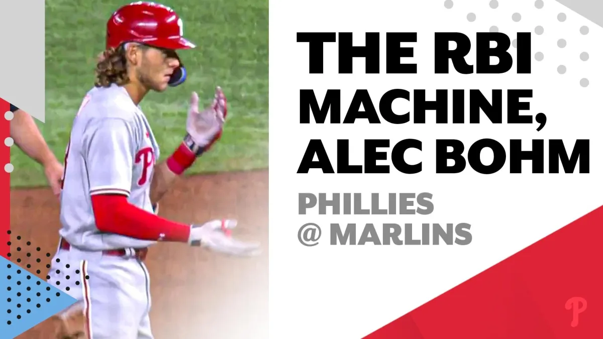 RBIs #67 & #68 for Alec Bohm on the Year Help Give the Phillies a