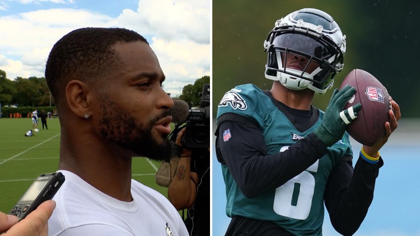 Eagles' Darius Slay Describes Receivers as '3 Batmans'