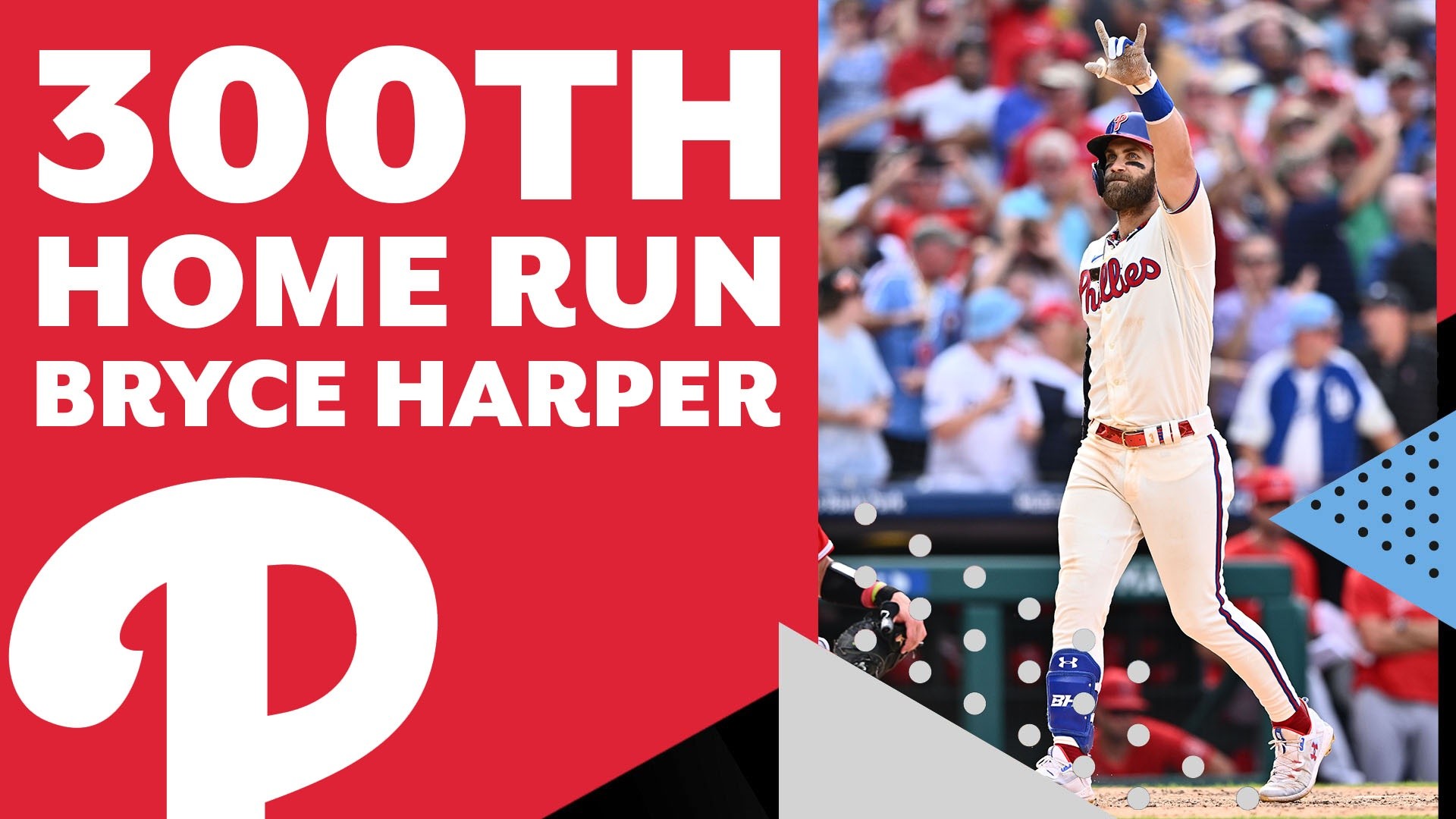 THERE GOES THAT MAN, AGAIN! BRYCE HARPER 3-RUN, SECOND DECK HOME