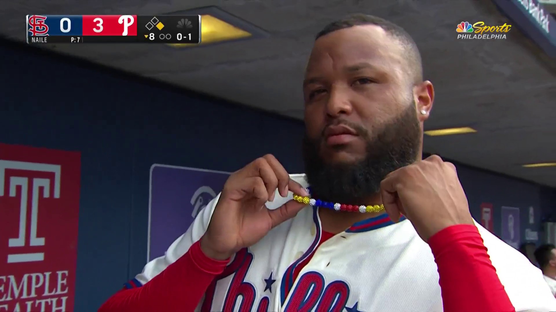 My try at making Alvarado's bead necklaces! : r/phillies