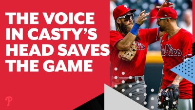 Nick Castellanos highlight catches surprising and saving Phillies