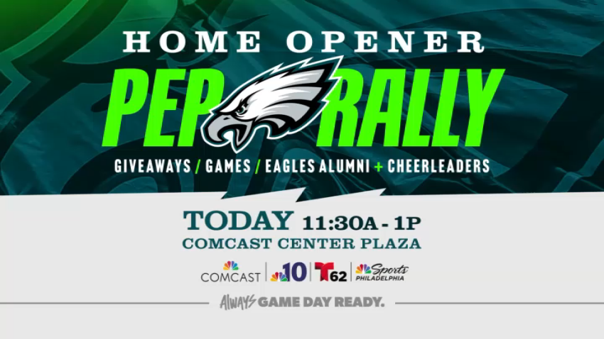 Philadelphia Eagles pep rally graphic