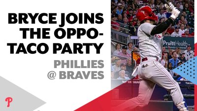 Bryce's turn to go oppo-taco! His solo shot increases the Phillies