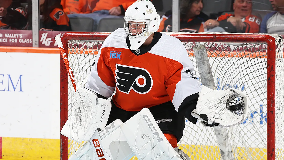 Flyers trade for second-round pick, draft goalie Carter Bjarnason