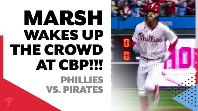 Brandon Marsh wakes up the offense with a missile over the center field  fence! – NBC Sports Philadelphia