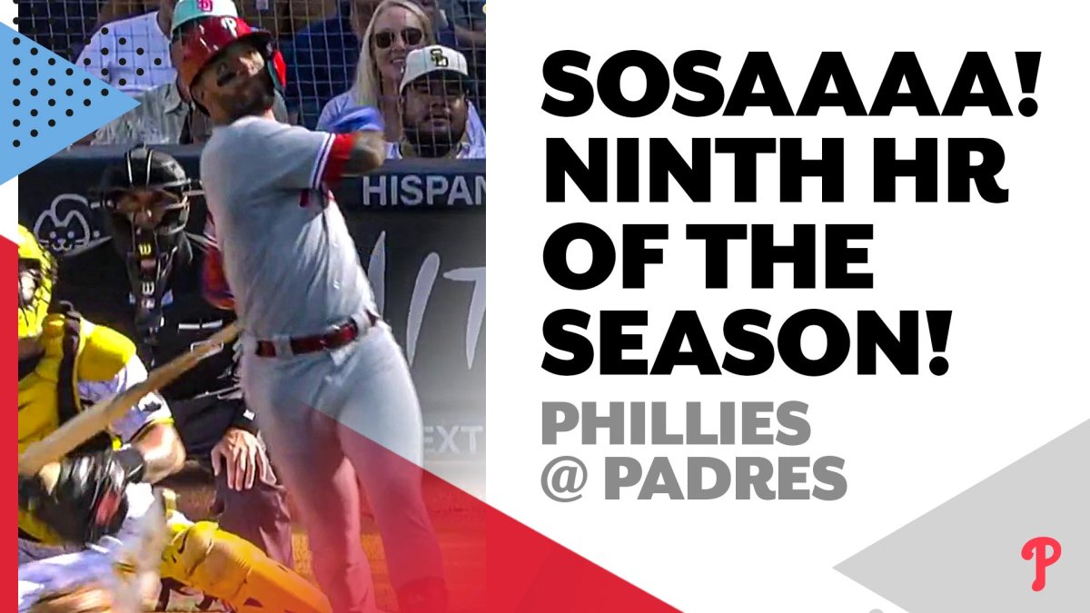 EDMUNDO!!! Sosa sends one over the left field fence for a solo shot – NBC  Sports Philadelphia