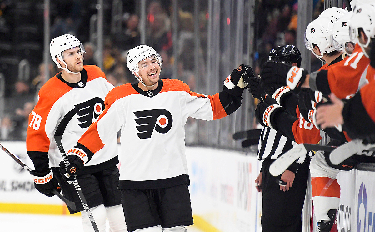 Bobby Brink Makes Statement as Flyers Edge Bruins in Shootout