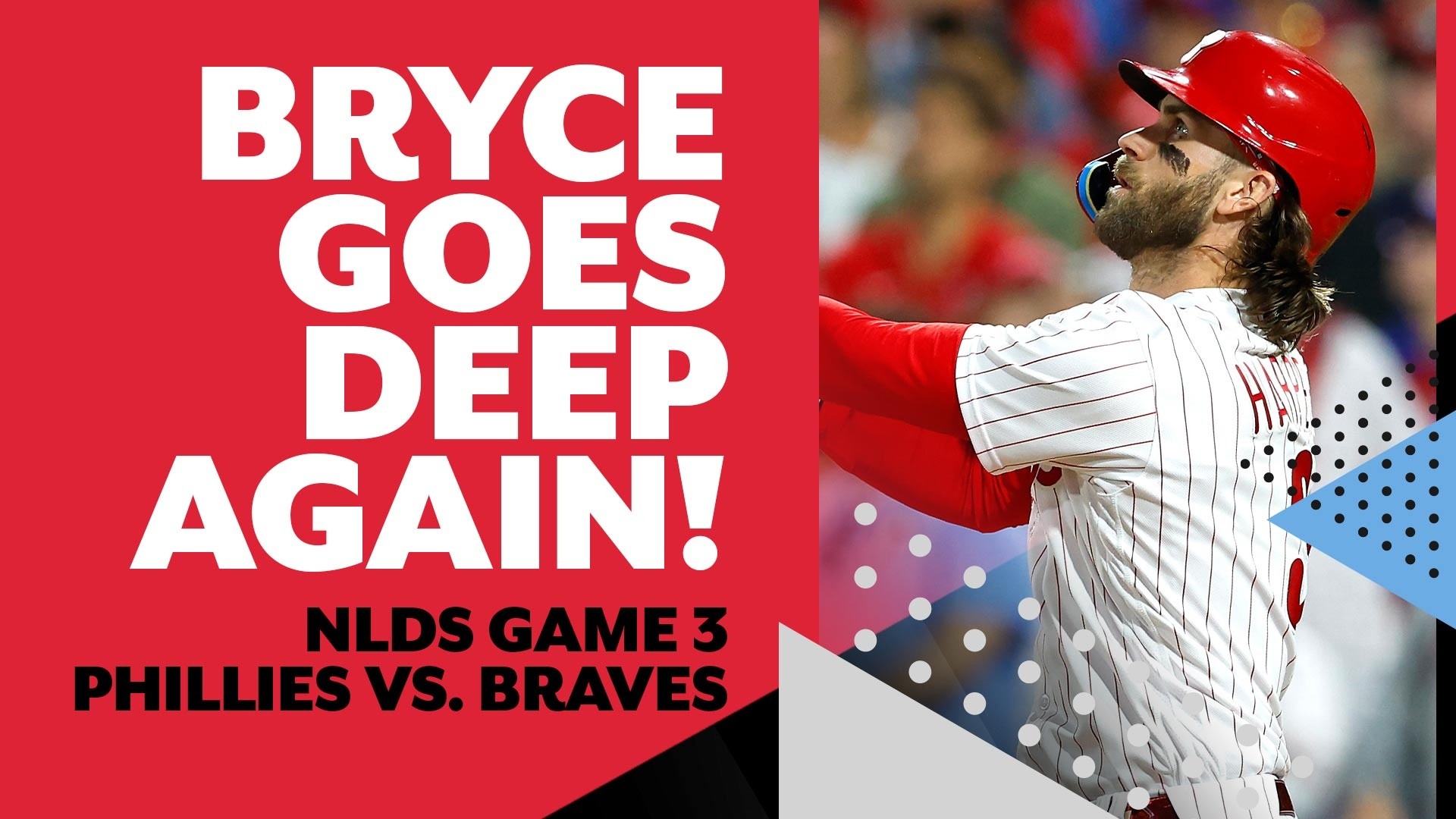 ESPN - Bryce Harper poured it on in Game 3 of the NLDS 💪