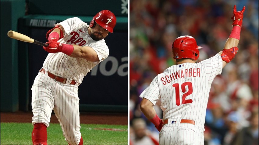 Schwarber hits 483-foot homer, 4 other Phillies go deep in 7-1 win