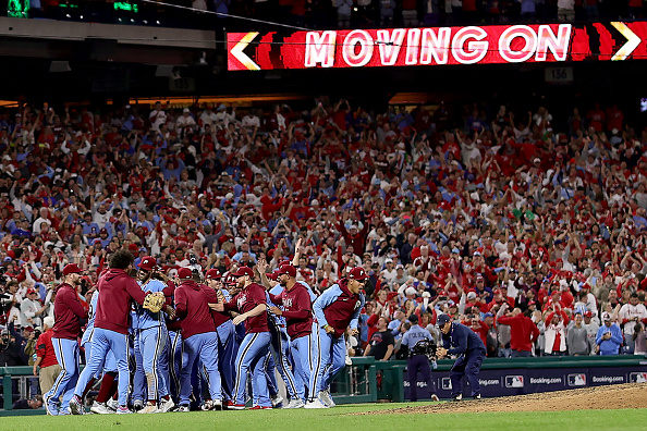 Johan Rojas of Philadelphia Phillies walks in the dugout before News  Photo - Getty Images