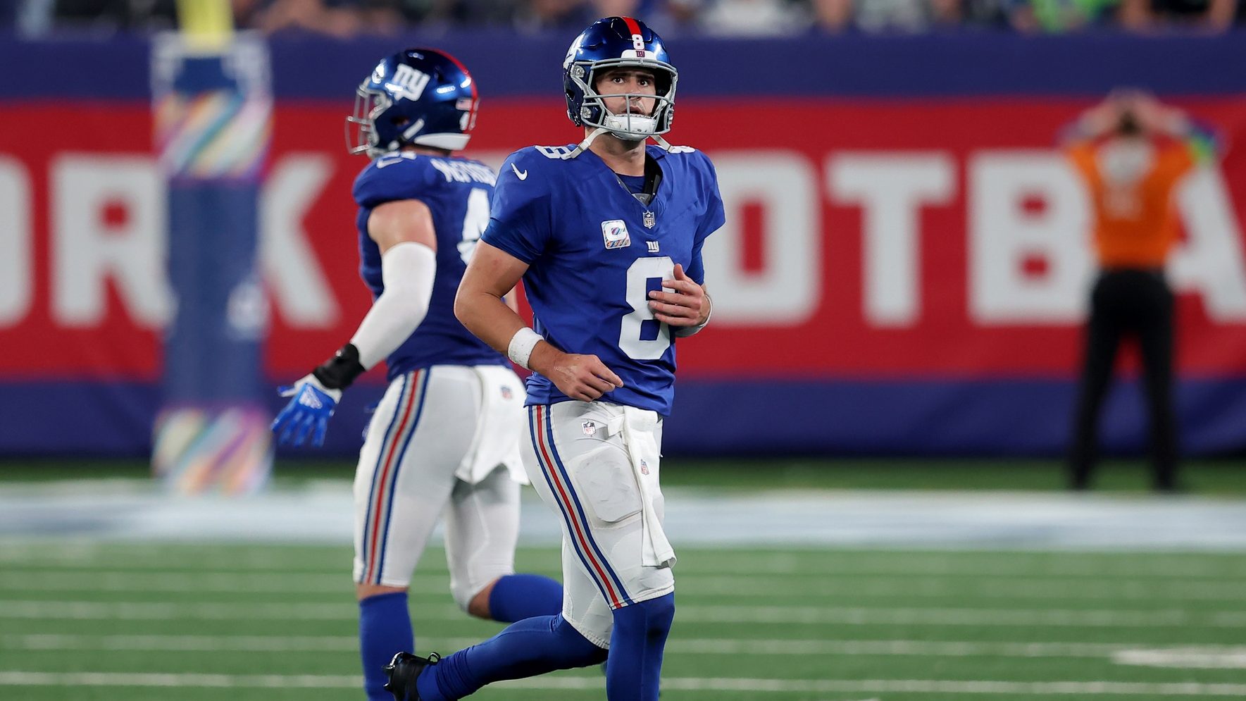 Daniel Jones Relentlessly Roasted After Giants QB Throws Two Interceptions  in Loss to Bucs