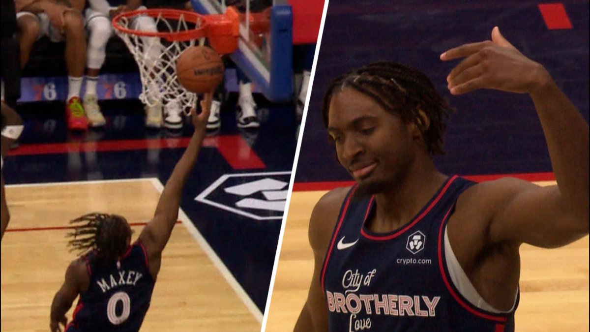 ‘Give him some love!’ Maxey hypes up crowd after tough bucket NBC