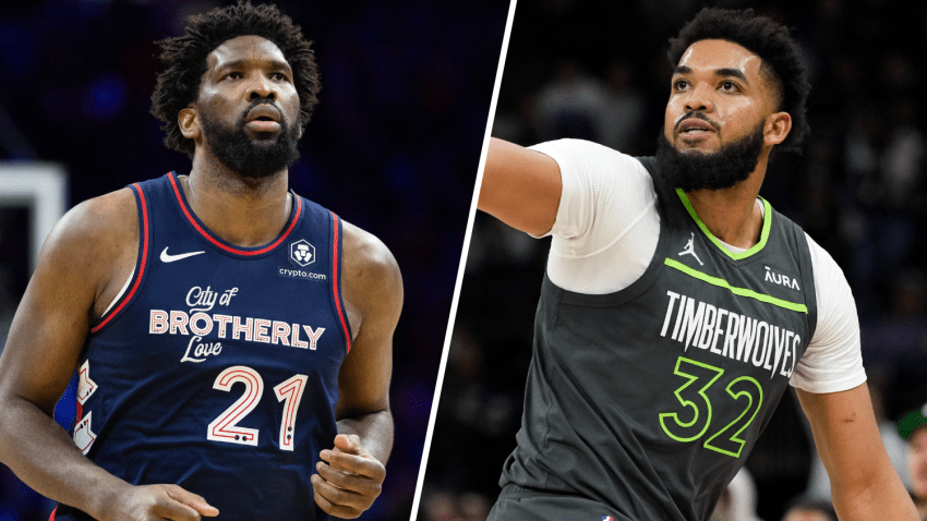 Joel Embiid and Karl-Anthony Towns