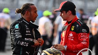 Lewis Hamilton and Charles Leclerc