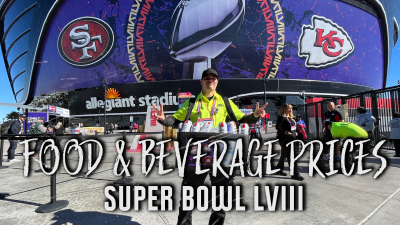 Food and beverage prices at Super Bowl LVIII