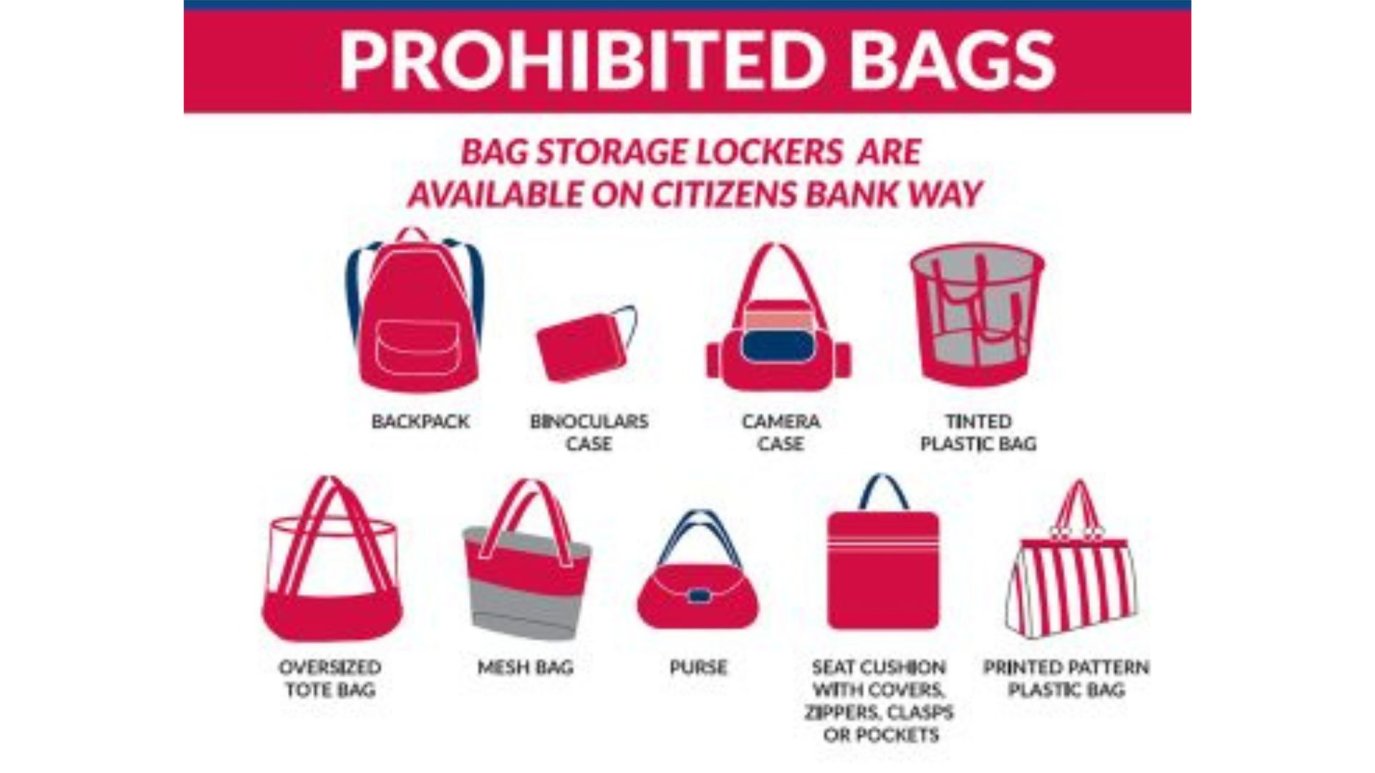 There’s a new bag policy for Phillies games at Citizens Bank Park in