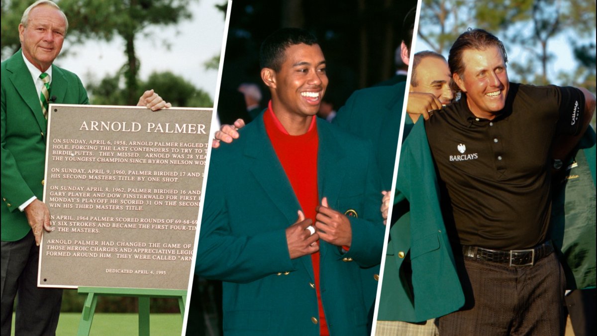 Who has won the most green jackets at the Masters? NBC Sports