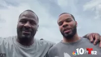 Family affair: Former Eagle and new Eagle Jeremiah Trotter and Jeremiah Trotter Jr. speak out