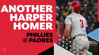 DAD STRENGTH! Bryce Harper goes yard for the second straight game!