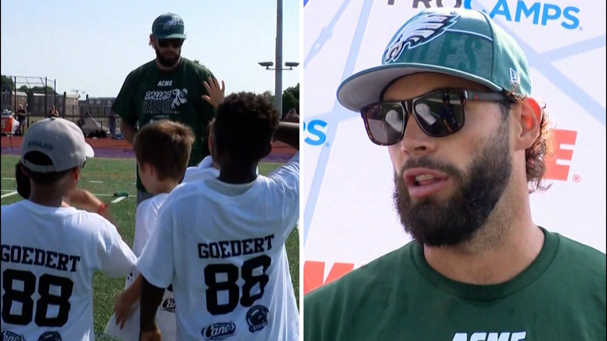 Dallas Goedert hosts youth football camp in Drexel Hill NBC Sports