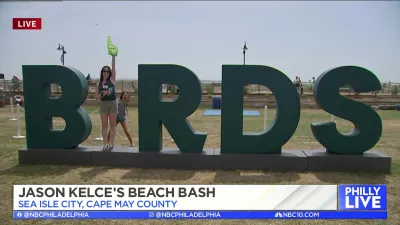 A sneak peek into Jason Kelce's Beach Bash at Sea Isle City