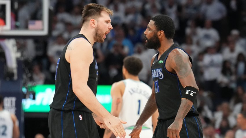 Luka Doncic and Kyrie Irving