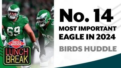 One huge piece of the O-line lands at No. 14 on countdown of most important Eagles