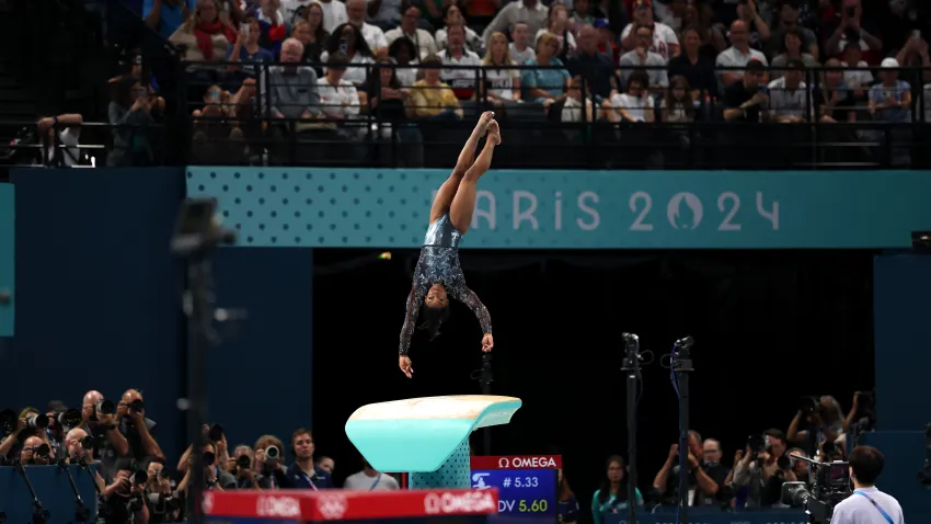 US women's gymnastics team advances to final with highest score