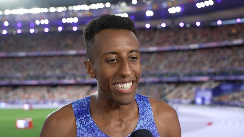 Yared Nuguse ‘ecstatic' to win a medal with teammate Cole Hocker