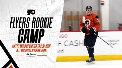 Michkov, Luchanko excited to play together in Flyers rookie game