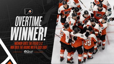 OT WINNER! Michkov gives Flyers win over Bruins with sick shot