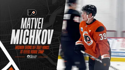 Michkov shows off silky moves, sweet celly at Flyers rookie camp