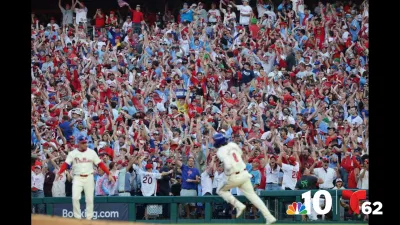 Phillies fans go wild after dramatic win over the New York Mets