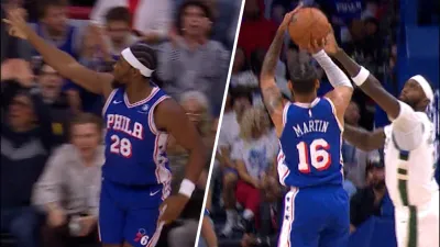 Guerschon Yabusele & Caleb Martin drain their first buckets as Sixers