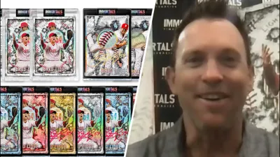 Brad Lidge debuts AWESOME limited edition trading cards, partnering with Spector Sports Art