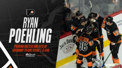 Poehling dazzles and sets up Hathaway to give Flyers 1-0 lead