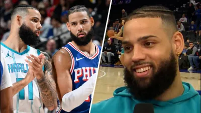 Hornets' Cody Martin and facing off against his twin brother Caleb