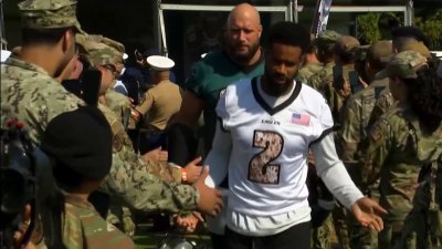 A look inside ‘Military Day' at Eagles training camp